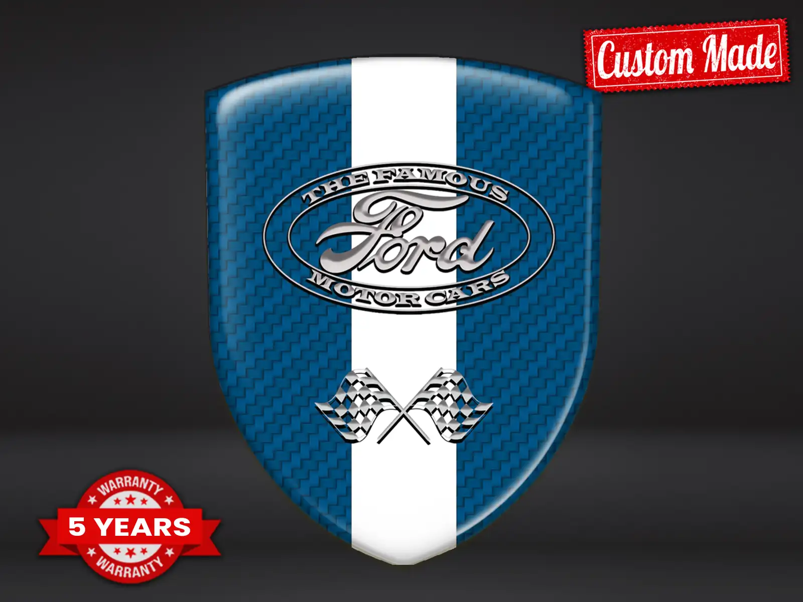 Ford Pegatinas Cúpula Estilo Carreras Cúpula De Lujo